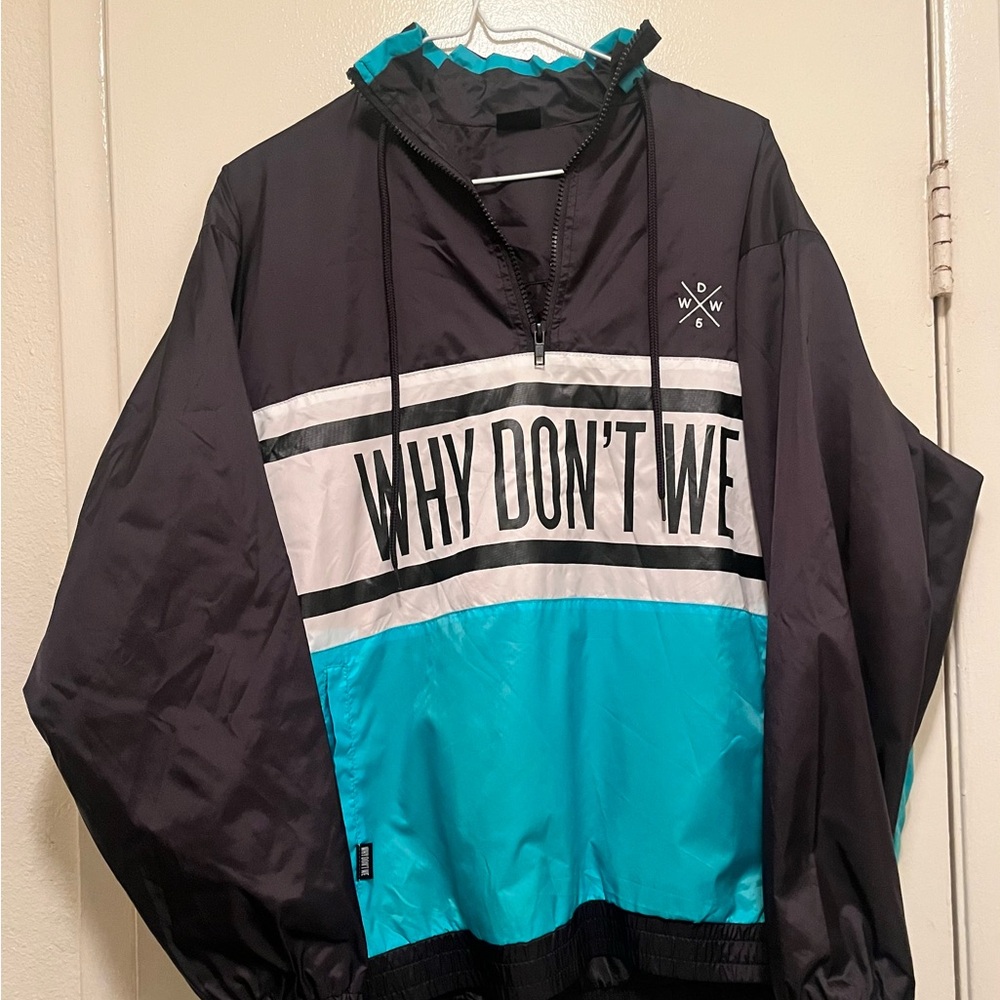 Y2K Why Don't We WDW Colorblock Half-Zip Windbreaker Jacket - Unisex Fan Merch!